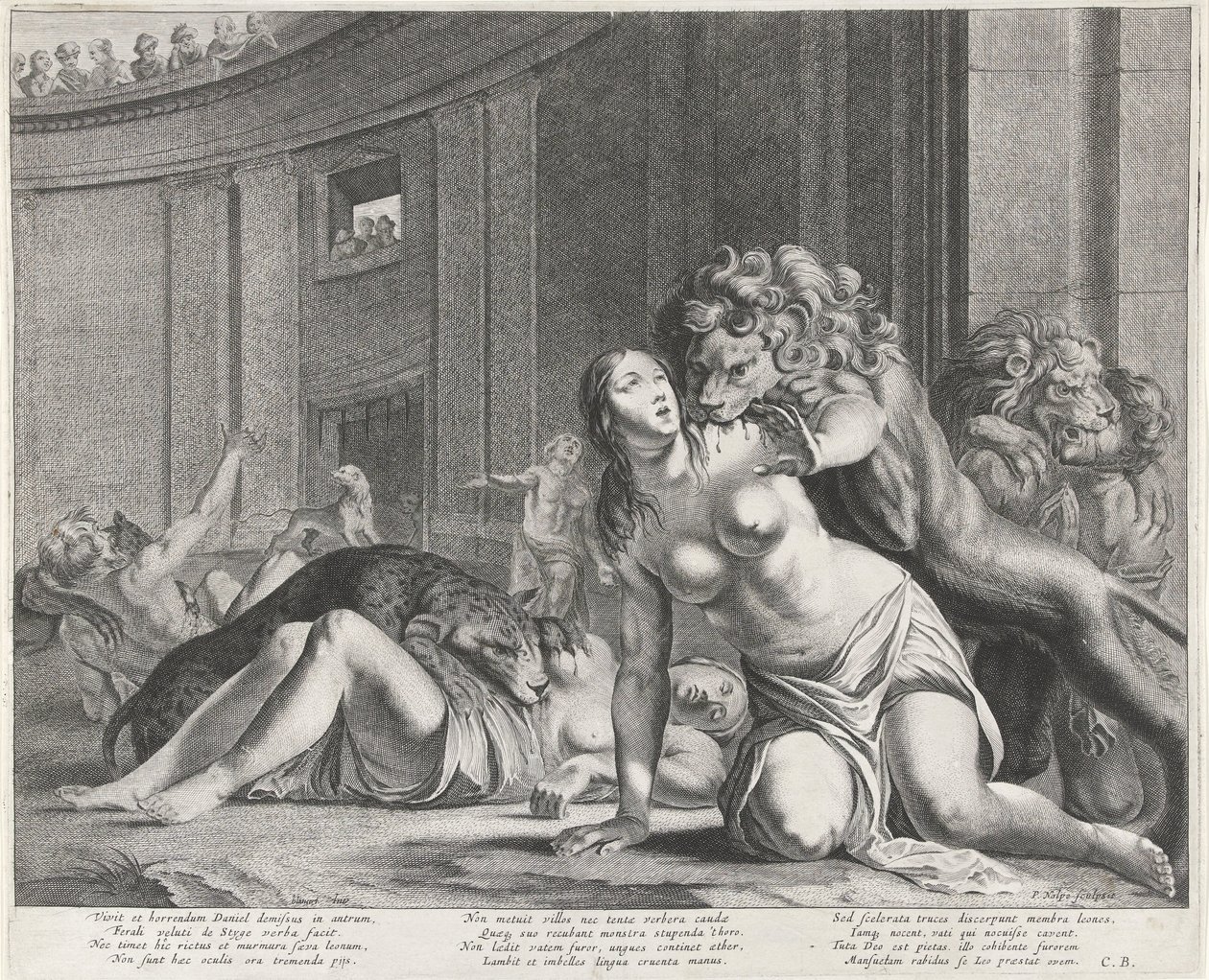 Daniel in der Löwengrube von Pieter Nolpe