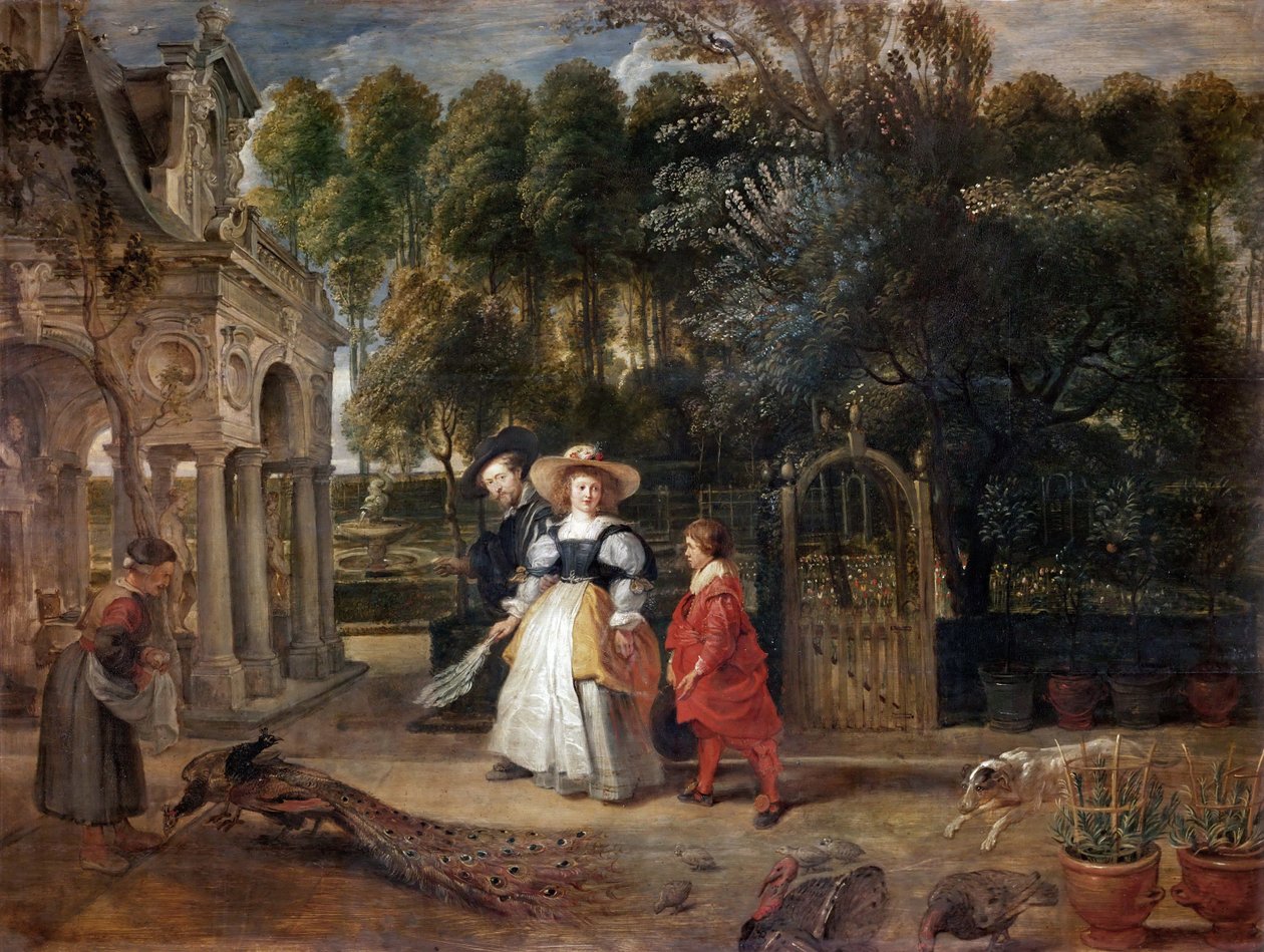 Rubens und Helene Fourment im Garten, ca. 1631 von Peter Paul Rubens