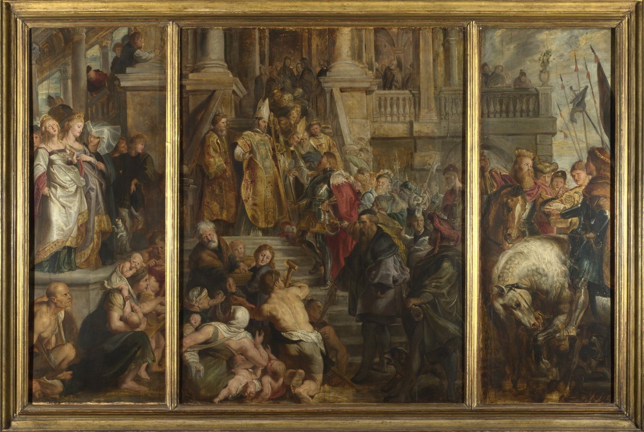 Skizze für das Hochaltarbild, St. Bavo, Gent, 1612 von Peter Paul Rubens
