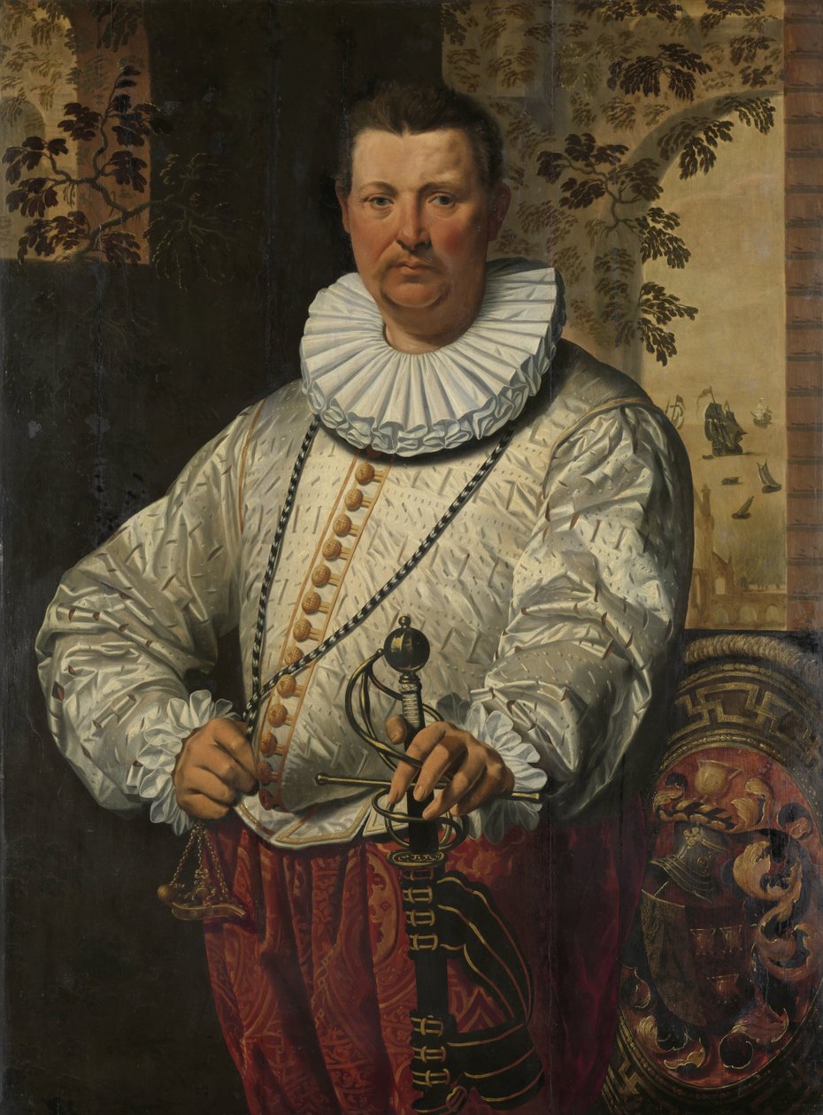 Porträt eines niederländischen Flottenadmirals von Pieter Pietersz. (I) (circle of)