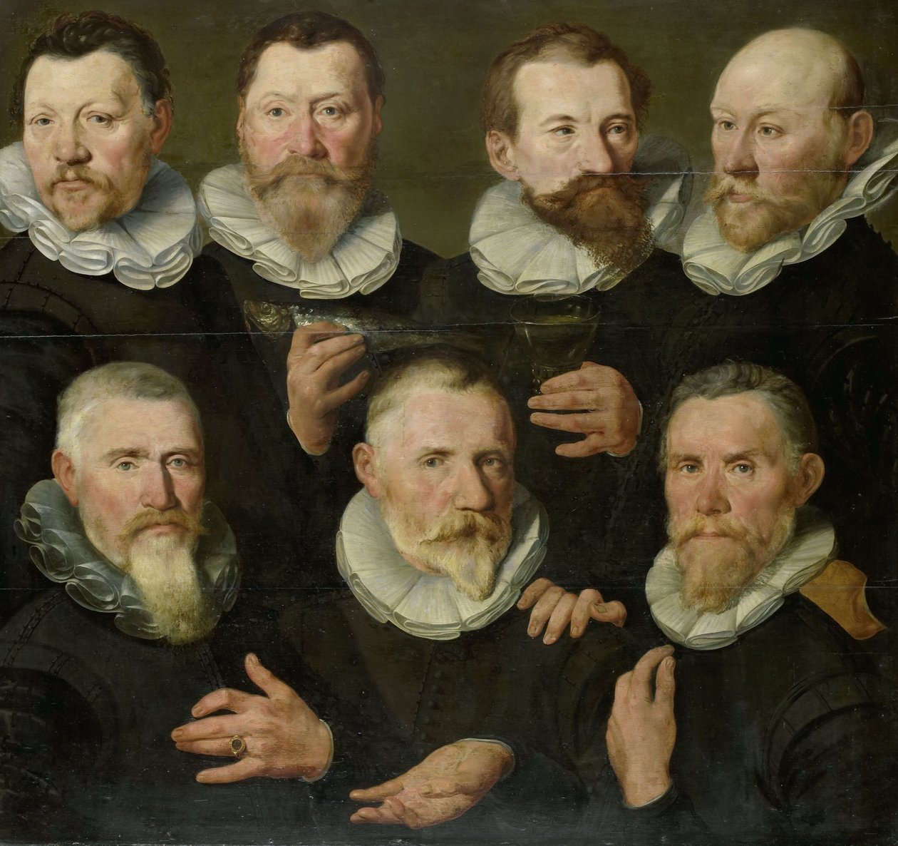 Die Gesellschaft von Hauptmann Pieter Dircksz Hasselaer und Leutnant Jan Gerritsz Hooft, Amsterdam von Pieter Pietersz. (I) (circle of)