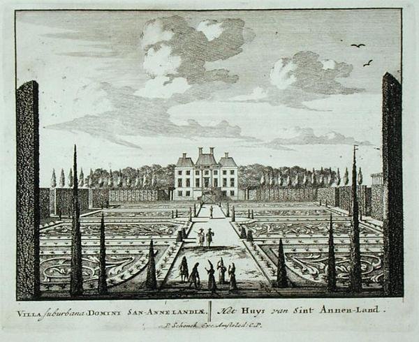 Haus und Gärten in Saint Annen-Land, aus 