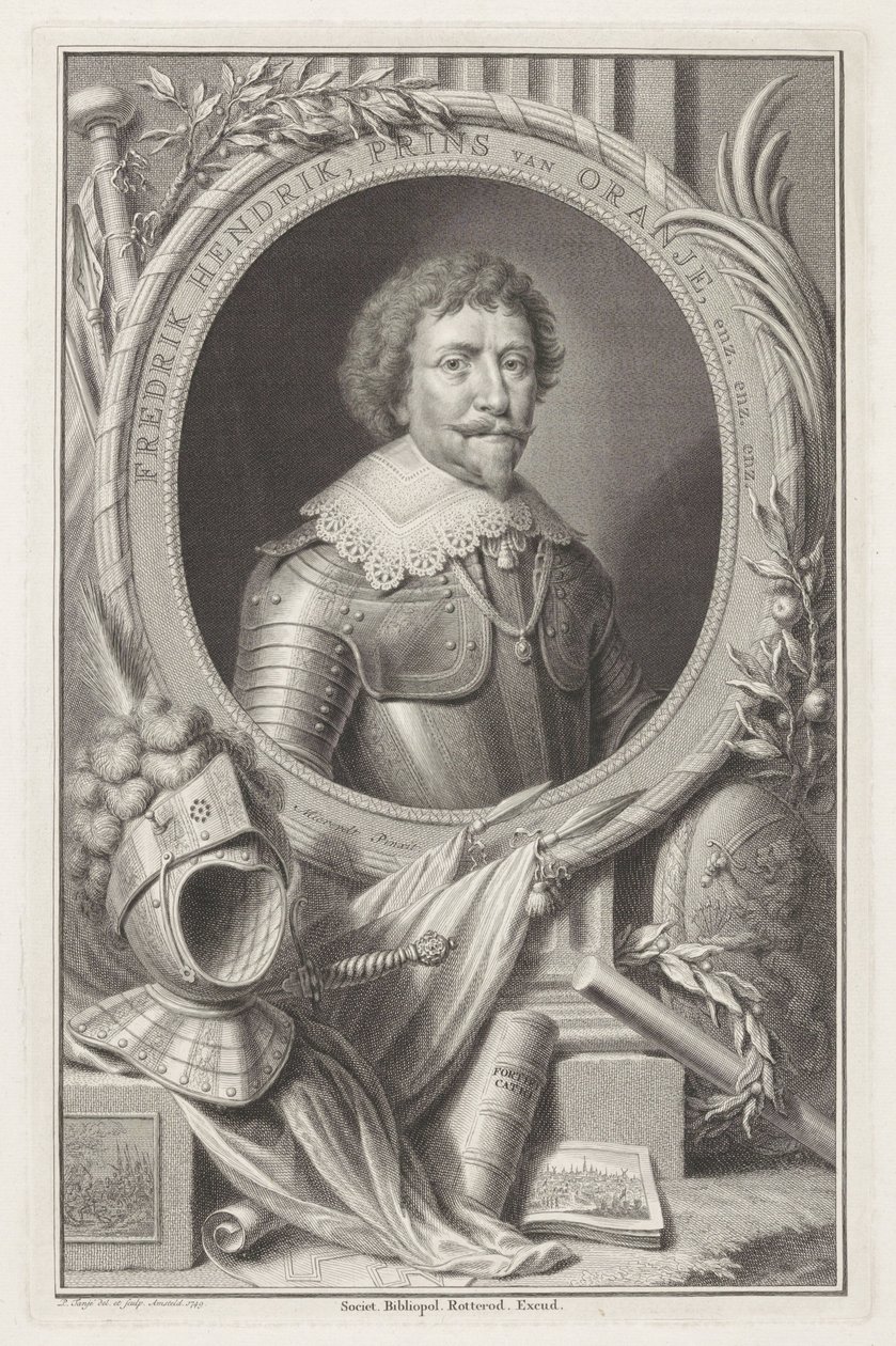 Porträt von Friedrich Heinrich, Prinz von Oranien von Pieter Tanjé