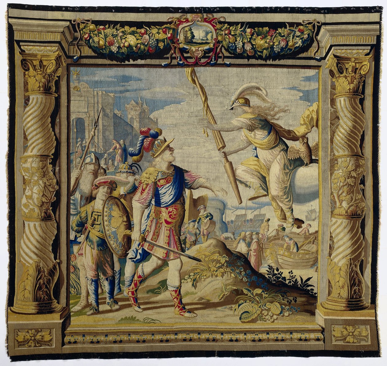 König Thaos und die Göttin Athene von Pieter de Cracht
