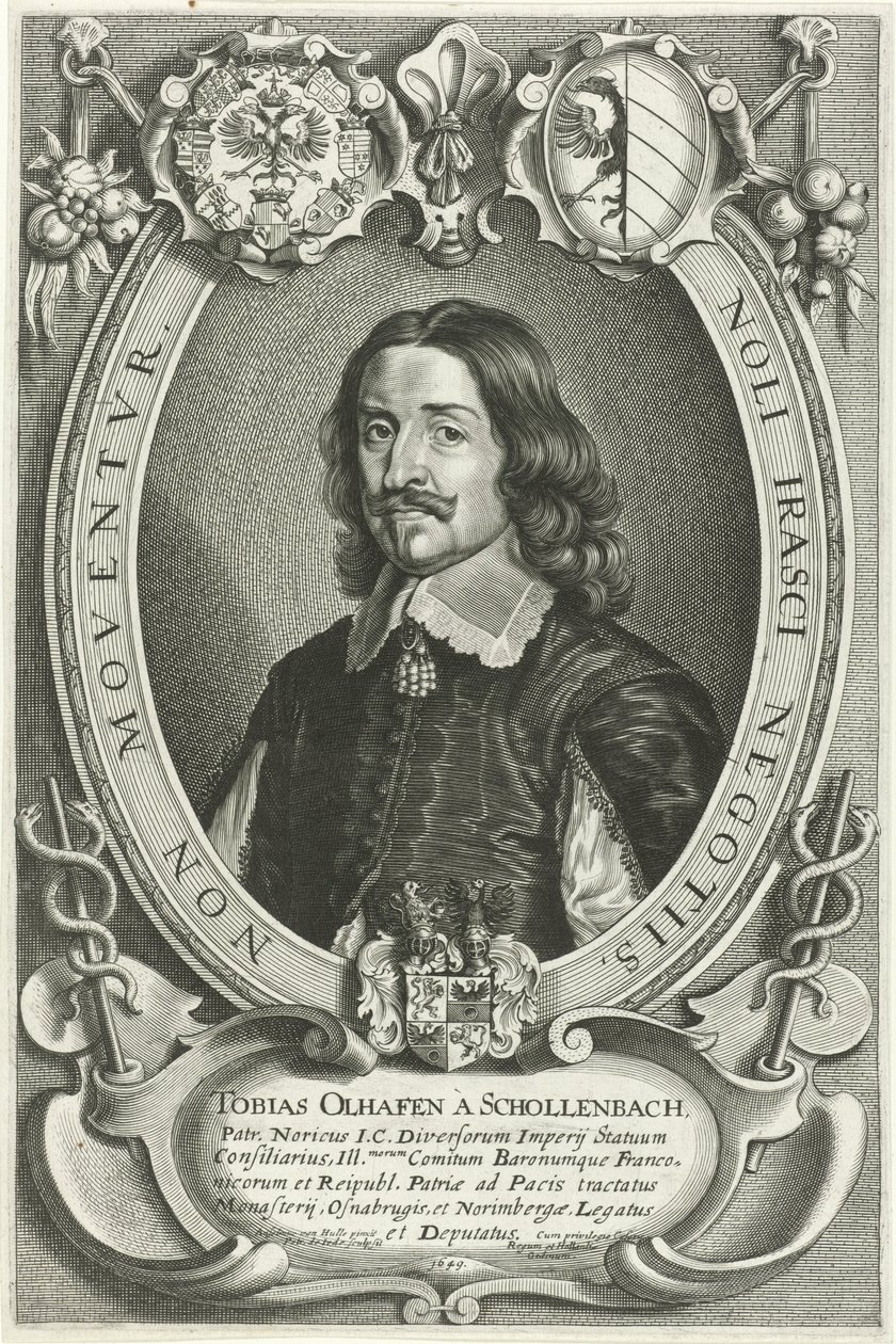 Porträt von Tobias Oelhafen von Schöllenbach von Pieter de Jode (II)