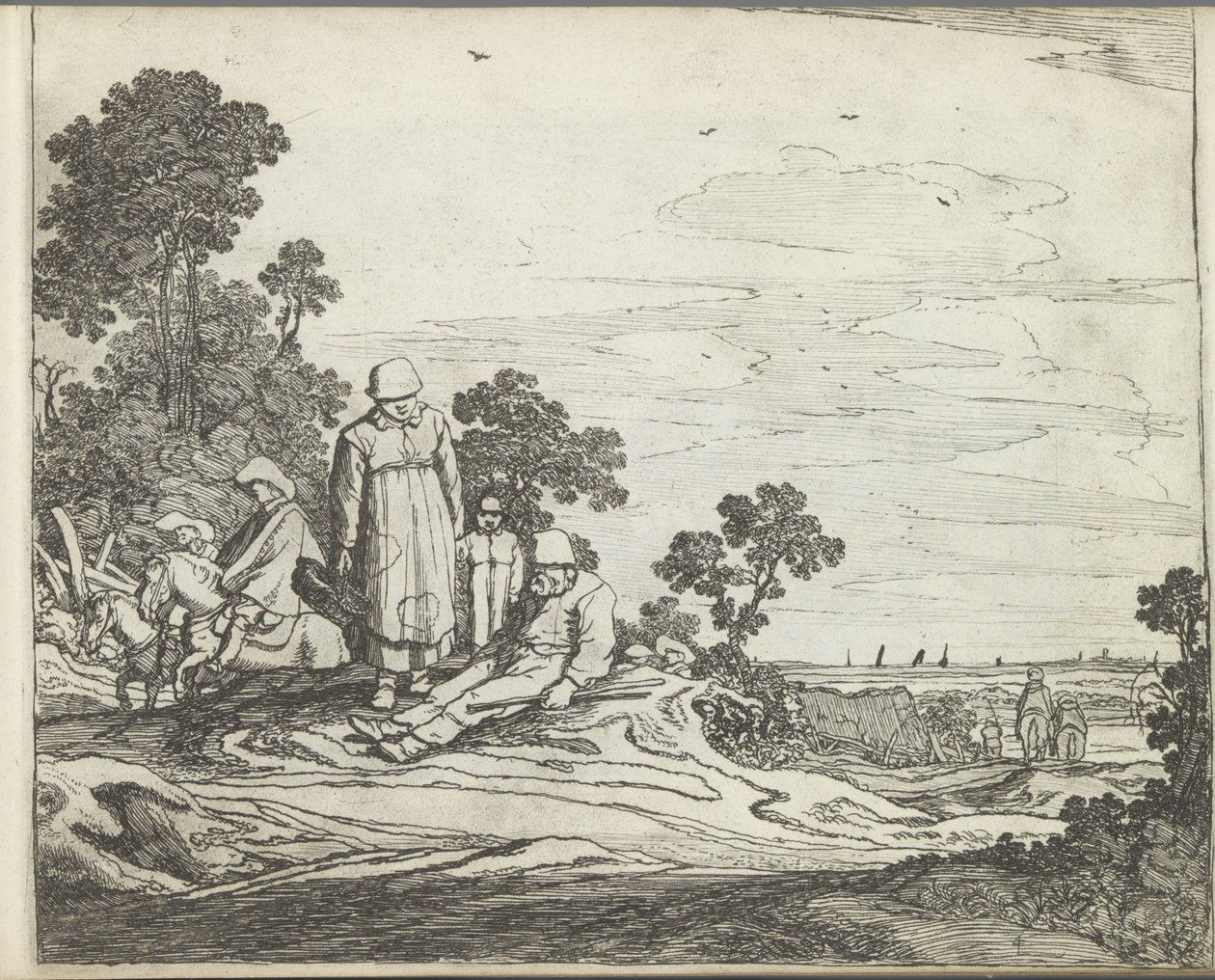 Landschaft mit Reitern von Pieter de Molijn