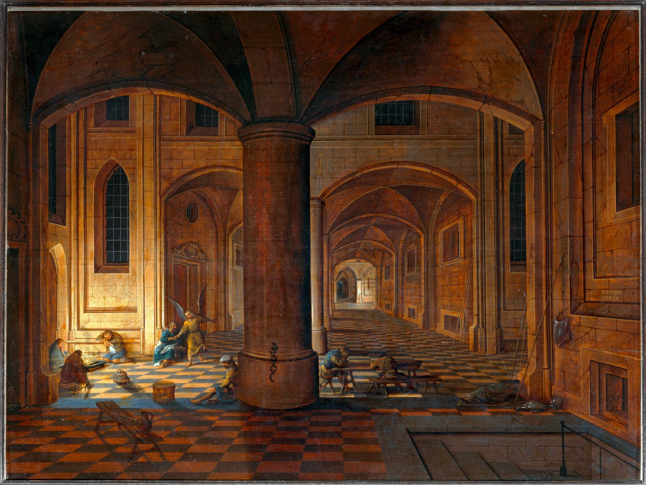 Der heilige Petrus wird von einem Engel aus dem Gefängnis befreit von Pieter the Elder Neefs