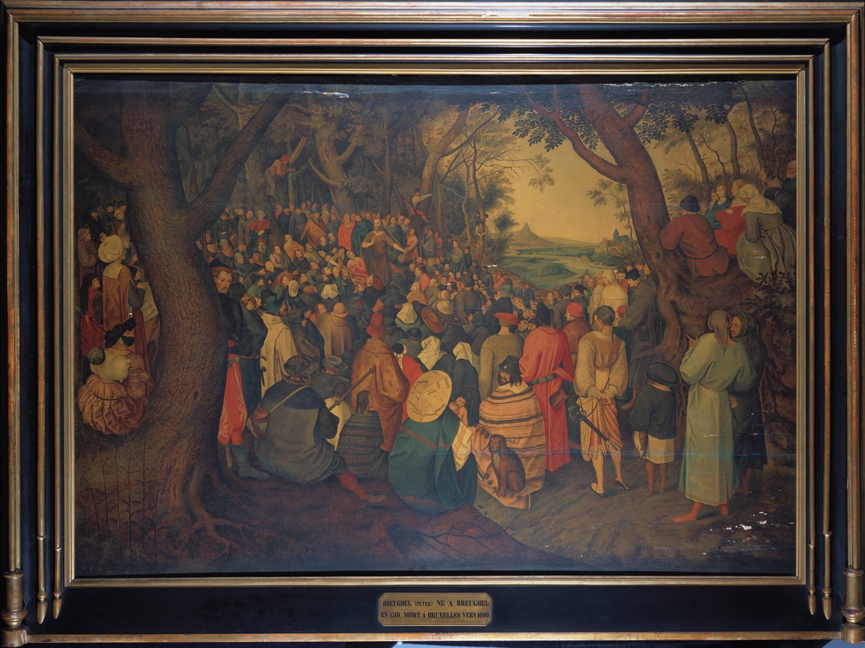 Die Predigt des Heiligen Johannes des Täufers von Pieter Brueghel the Younger