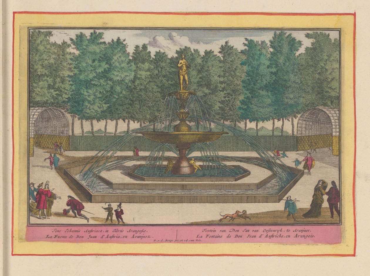 Brunnen von Don Juan von Österreich in den Gärten des Königlichen Palastes von Aranjuez von Pieter van den Berge