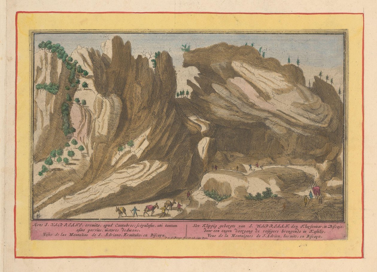 Gebirge von San Adrian in Biskaya von Pieter van den Berge