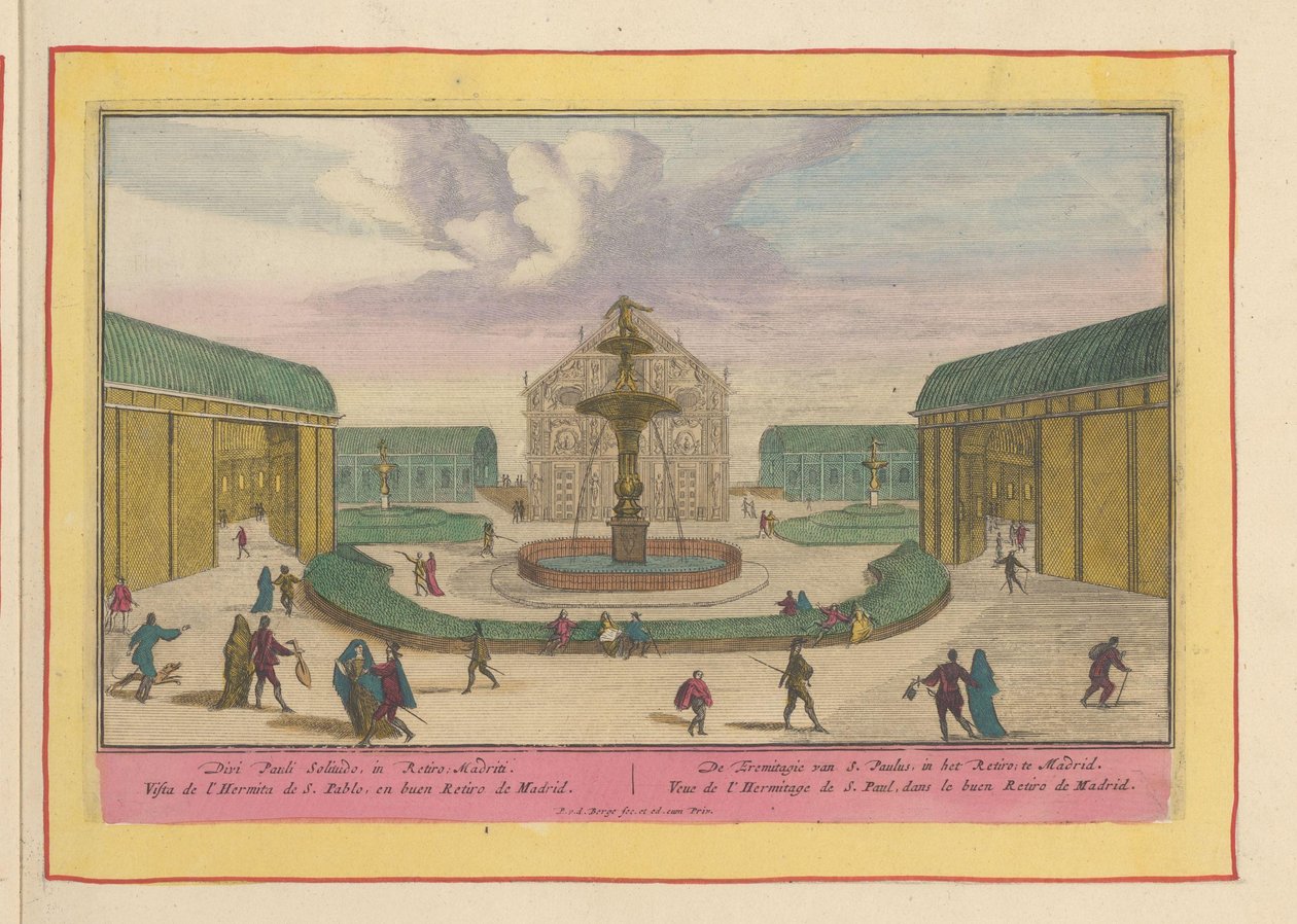 Kirche von Paulus dem Eremiten in den Gärten des Palacio del Buen Retiro in Madrid von Pieter van den Berge