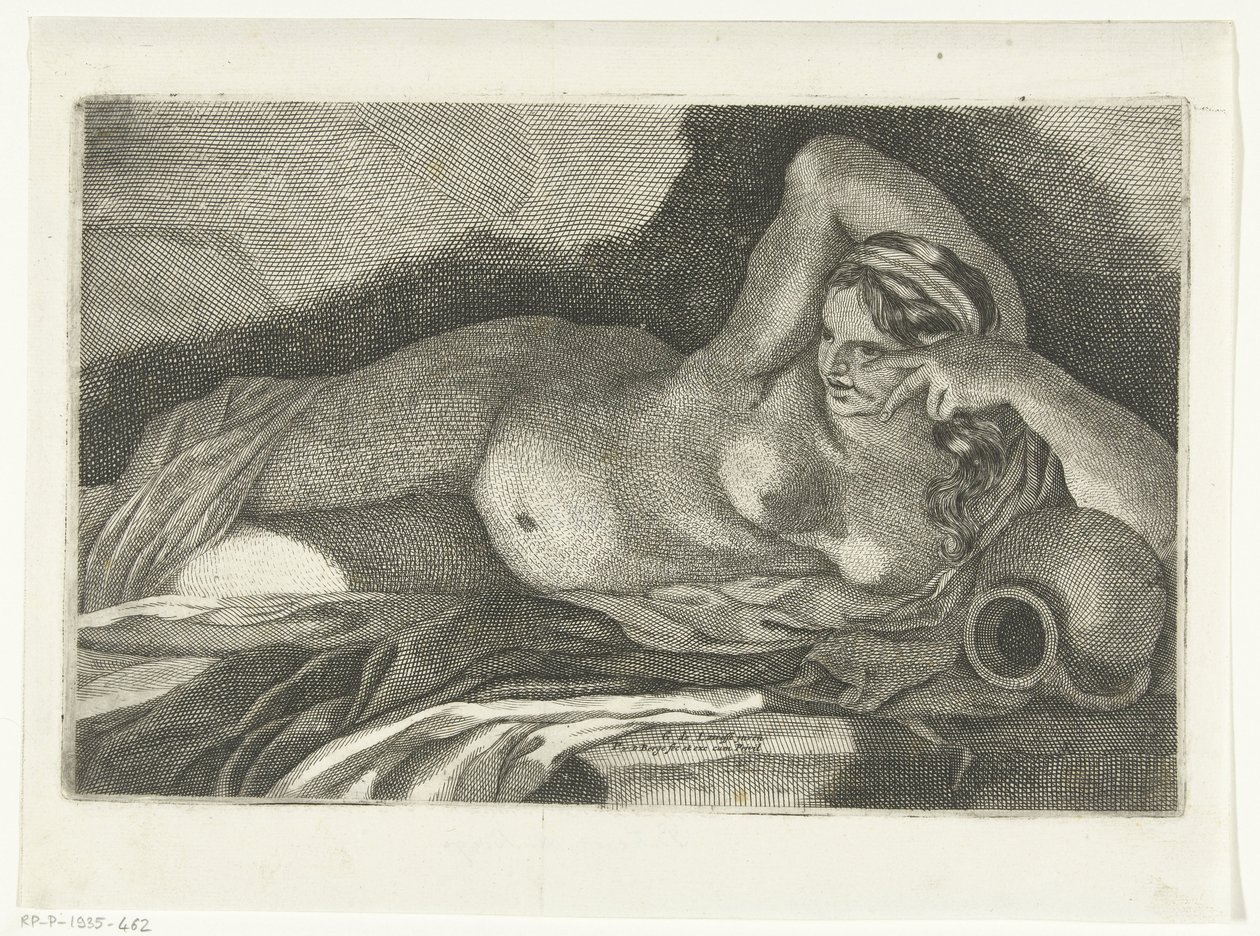 Liegender weiblicher Akt von Pieter van den Berge