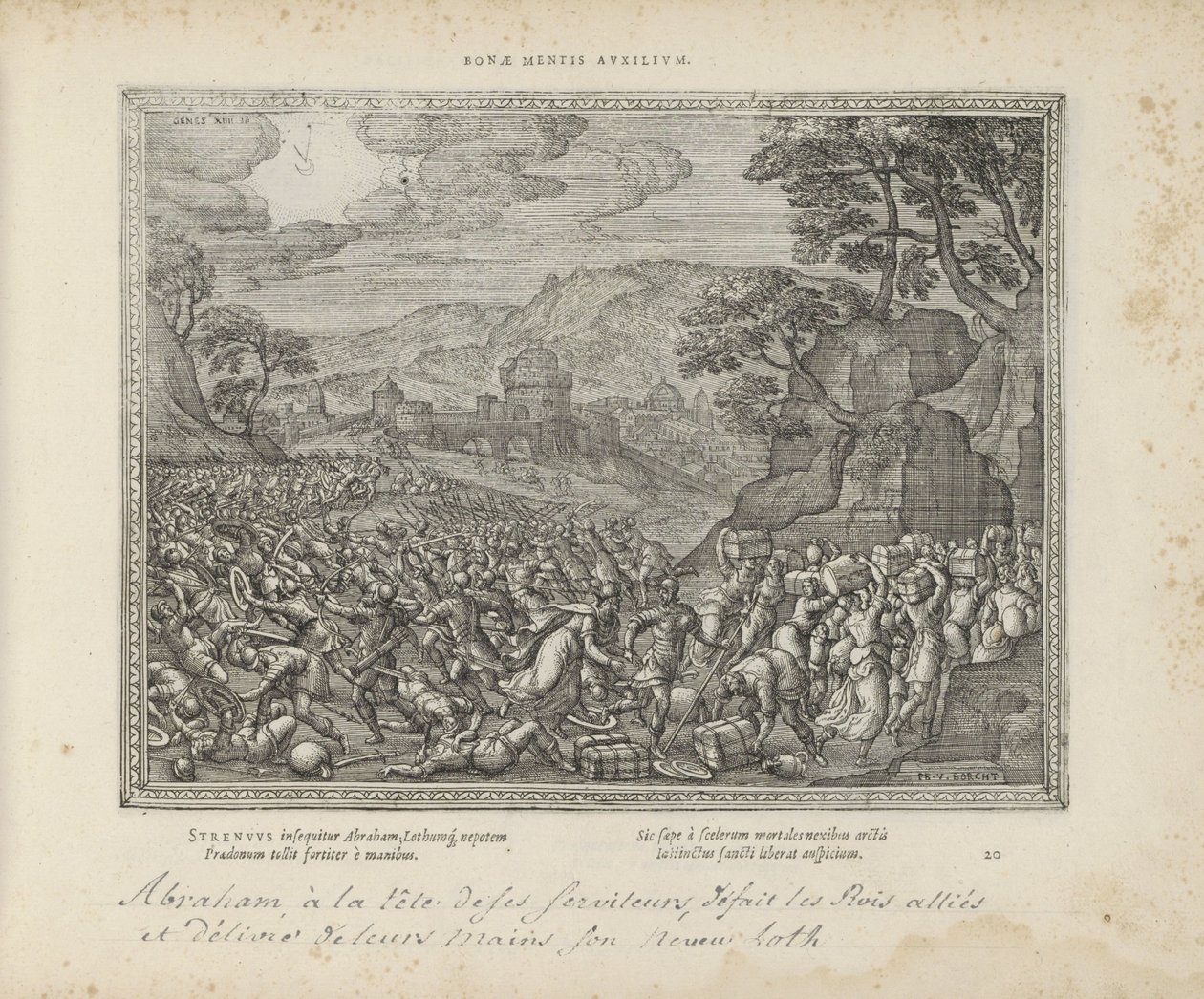 Abraham befreit Lot von Pieter van der Borcht (I)