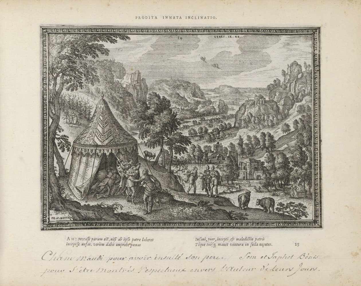 Trunkenheit Noahs von Pieter van der Borcht (I)