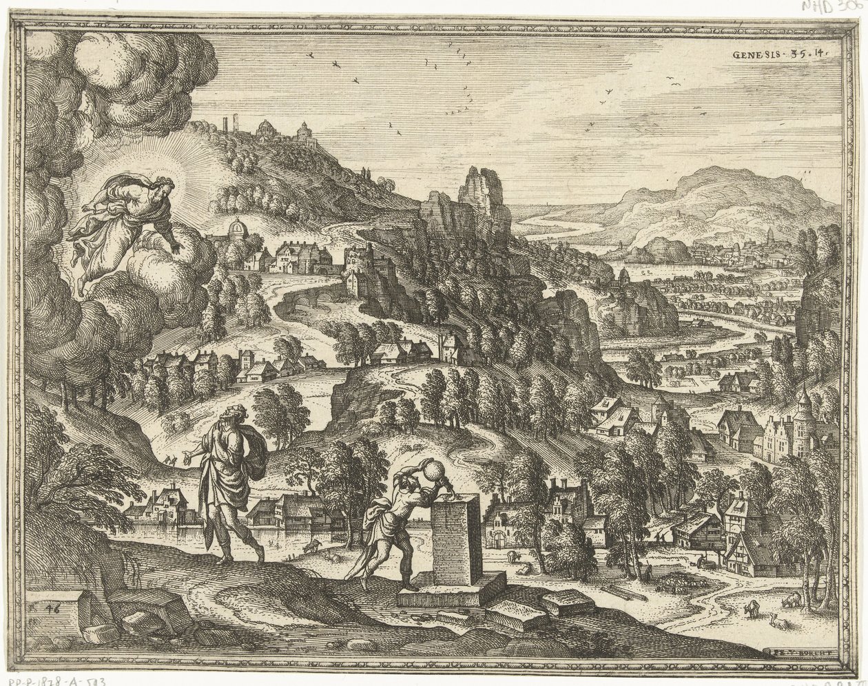 Gott segnet Jakob und nennt ihn Israel von Pieter van der Borcht (I)