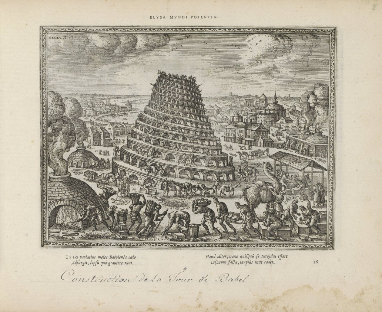 Turm von Babel von Pieter van der Borcht (I)