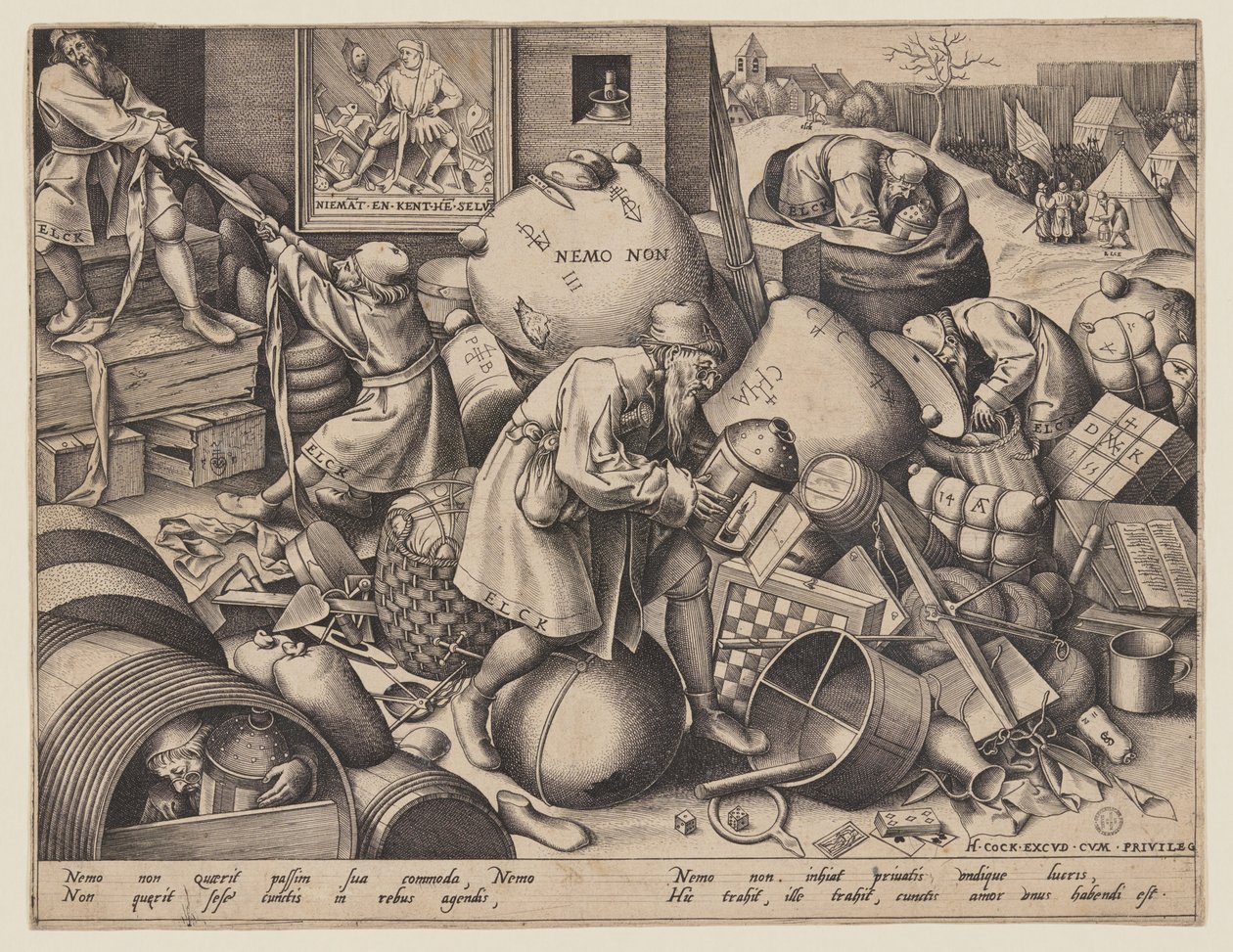 „Nemo Non“ (Jeder Mensch sucht seinen eigenen Vorteil) von Pieter van der Heyden