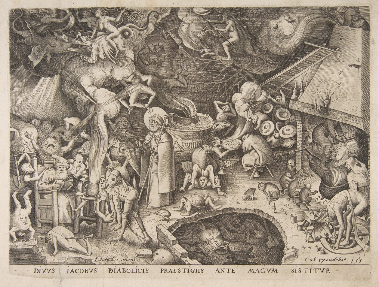 Der heilige Jakobus und der Magier Hermogenes von Pieter van der Heyden