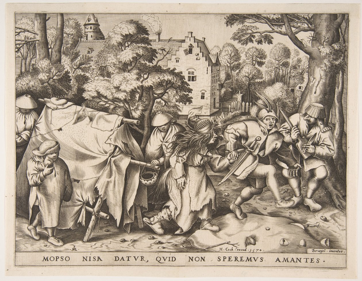 Die schmutzige Braut oder die Hochzeit von Mopsus und Nisa, 1570 von Pieter van der Heyden