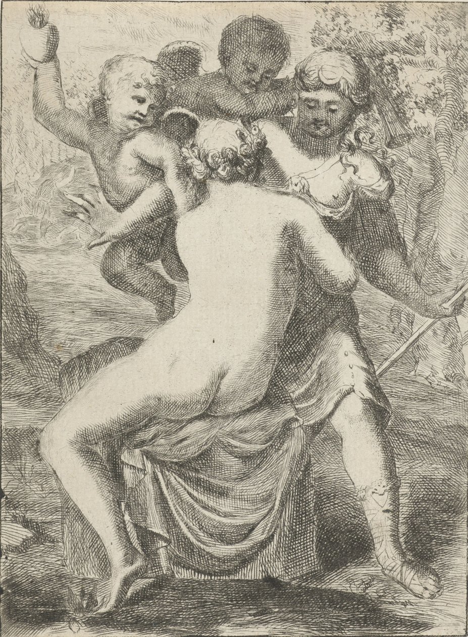 Jupiter verführt Callisto von Pieter van der Plas (II)