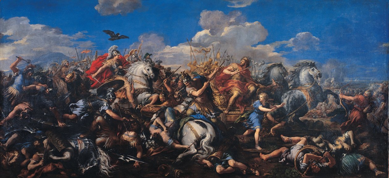 Schlacht von Alexander gegen Darius von Pietro da Cortona