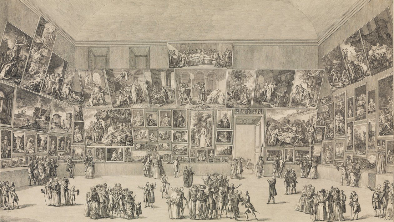 Ansicht des Salons von 1785 von Pietro Antonio Martini