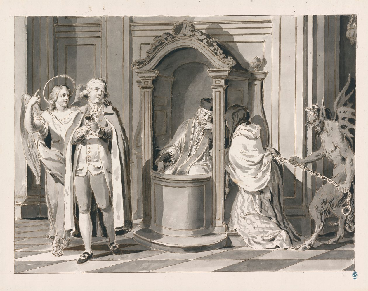Beichte oder Buße aus Die sieben Sakramente von Pietro Antonio Novelli