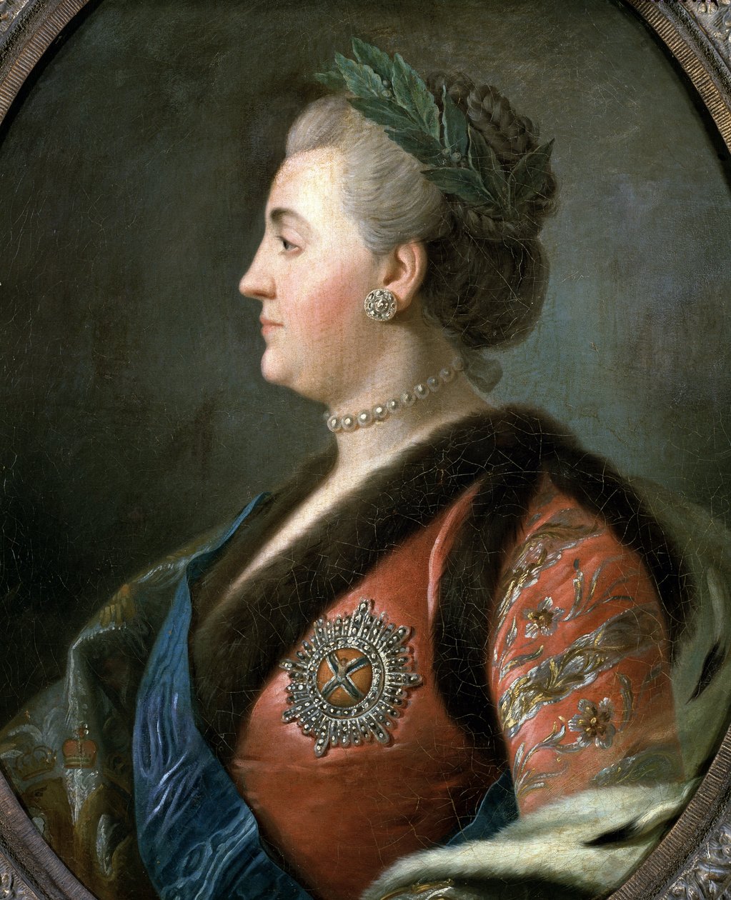 Porträt von Katharina II. der Großen, Kaiserin von Russland von Pietro Antonio Rotari