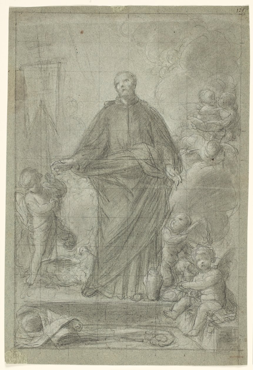 St. Kajetan von Thiene (?) umgeben von Putti von Pietro Antonio de Pietri