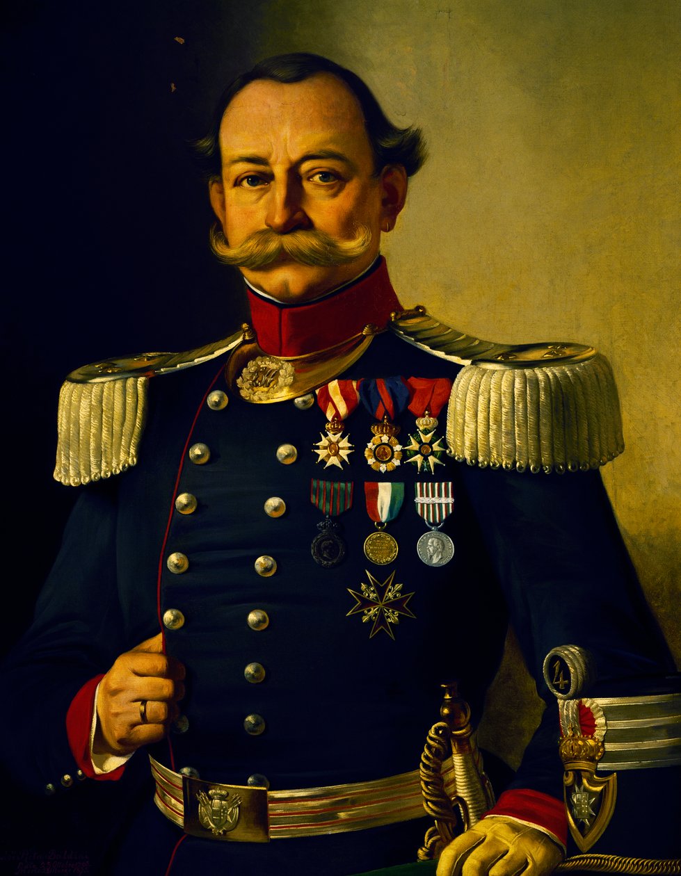 Porträt eines italienischen Obersts von Pietro Baldini