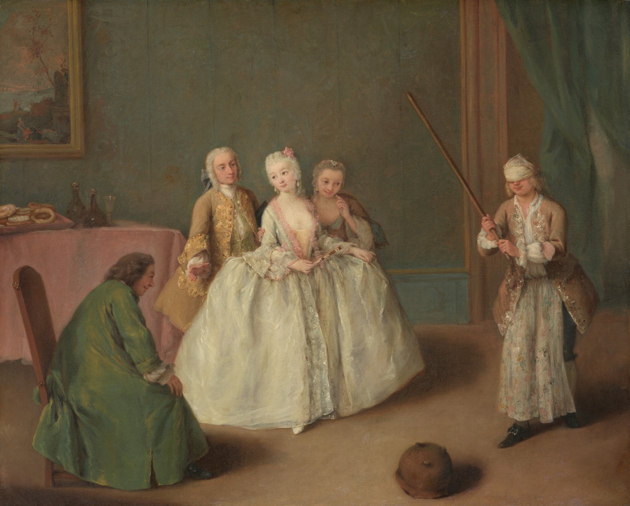 Das Spiel des Kochtopfs von Pietro Longhi