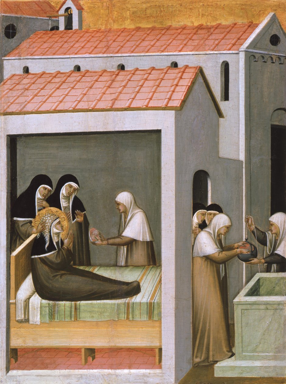Das Eiswunder der heiligen Humilitas von Pietro Lorenzetti