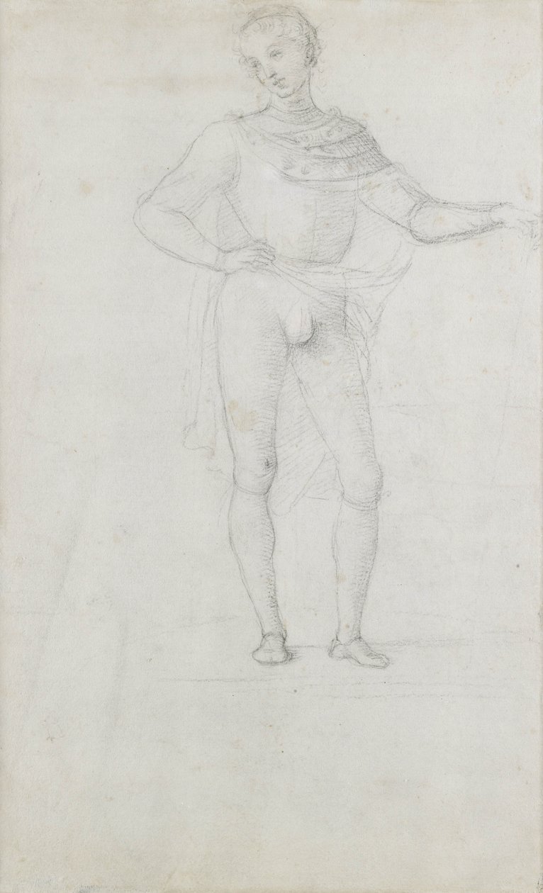 Studie für eine Figur in einer Anbetung der Könige von Pietro Perugino