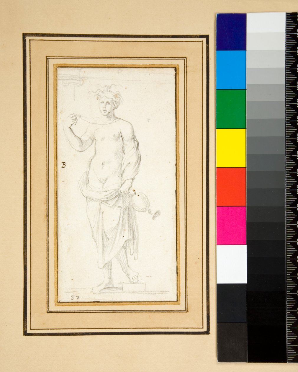 Weibliche Figur mit Vase von Pietro Santi Bartoli