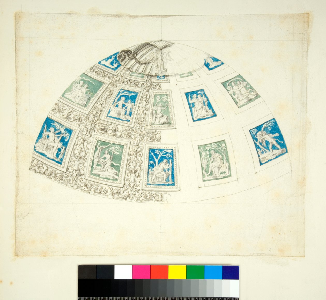 Gewölbe der Villa Madama von Pietro Santi Bartoli