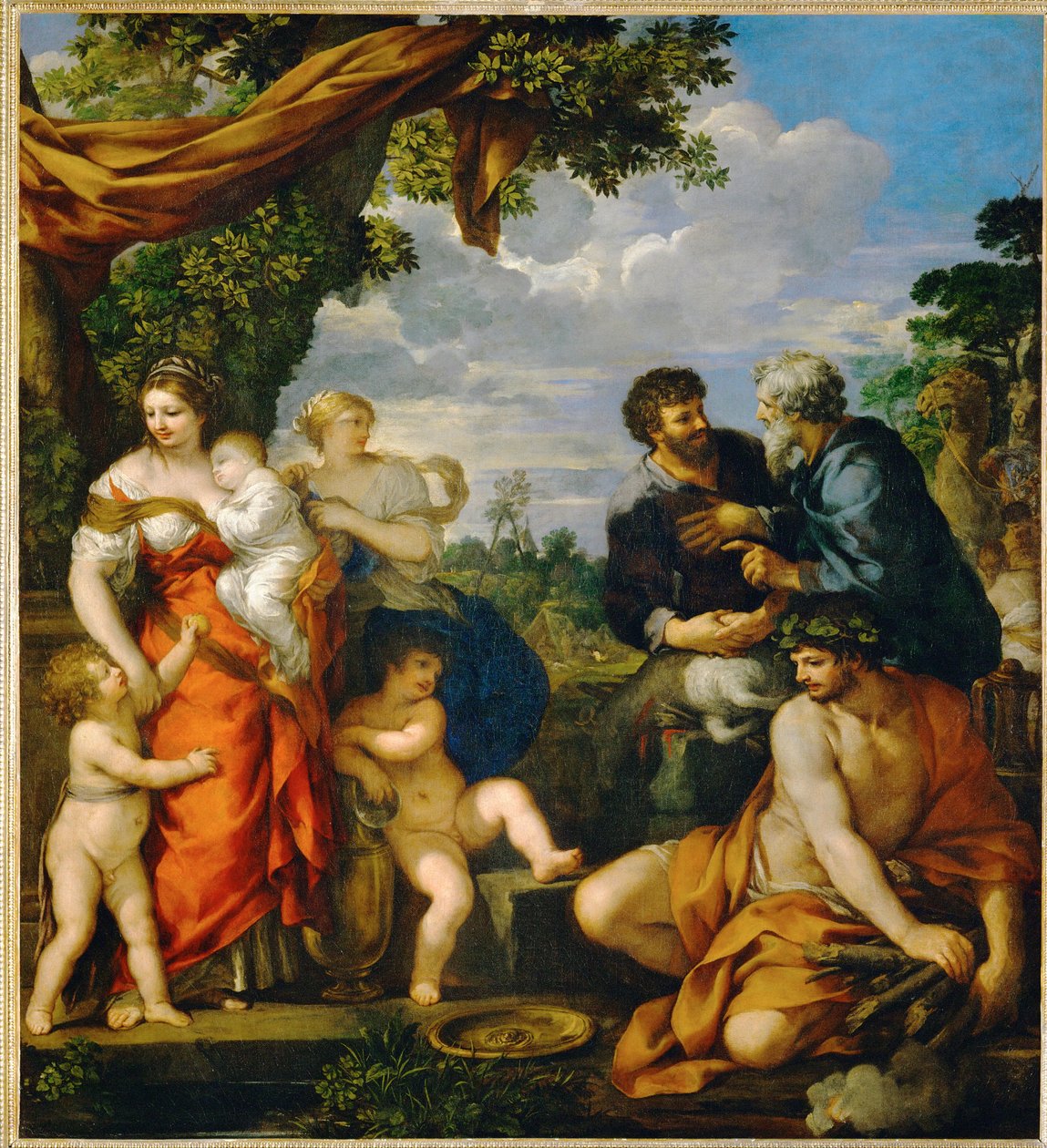 Das Bündnis zwischen Jakob und Laban von Pietro da (1596 1669) Cortona