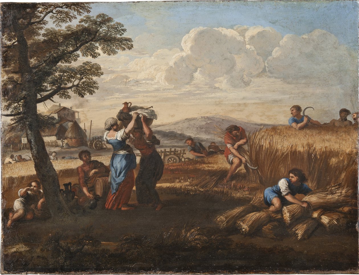 Landschaft mit Ernteszene, von Pietro da Cortona von Pietro da Cortona
