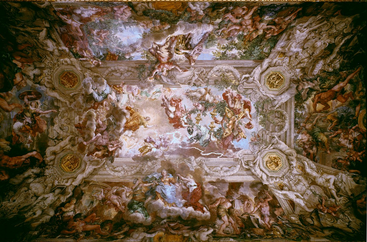 Die Herrlichkeit der Barberini: Der Triumph der göttlichen Vorsehung von Pietro da Cortona