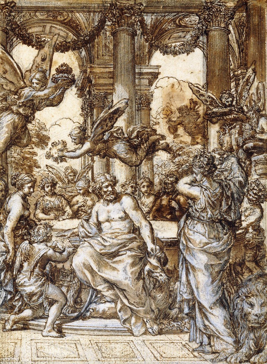 Kybele vor dem Rat der Götter von Pietro da Cortona
