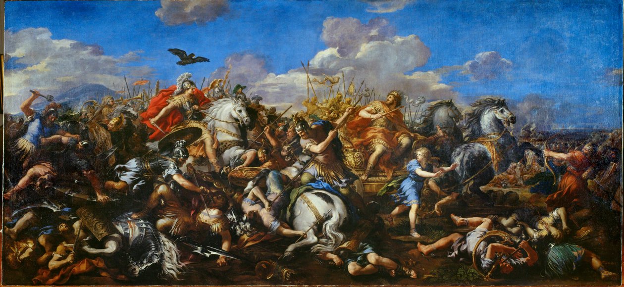 Die Schlacht von Alexander gegen König Dareios III. von Persien, Schlacht von Issos von Pietro da & Ferri Ciro (1634-89) Cortona
