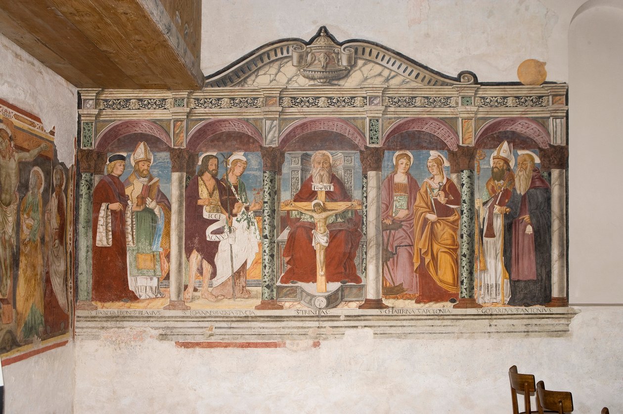Kirche St. Pietro und Paolo, Valvasone, Friaul, Italien (Fresko) von Pietro da Vicenza