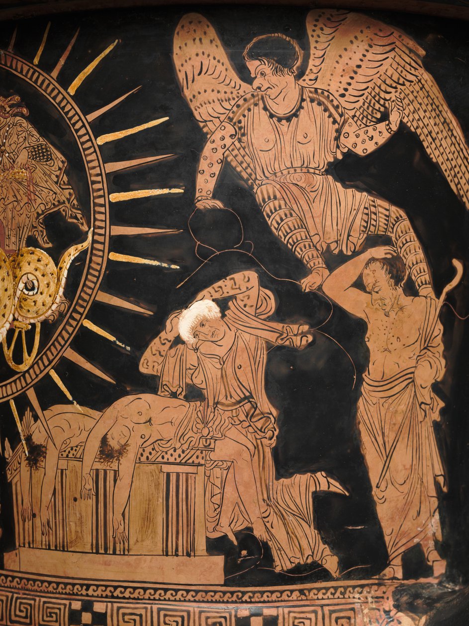 (Detail) eines lukansichen Kalyx-Kraters, ca. 400 v. Chr. von Policoro Painter