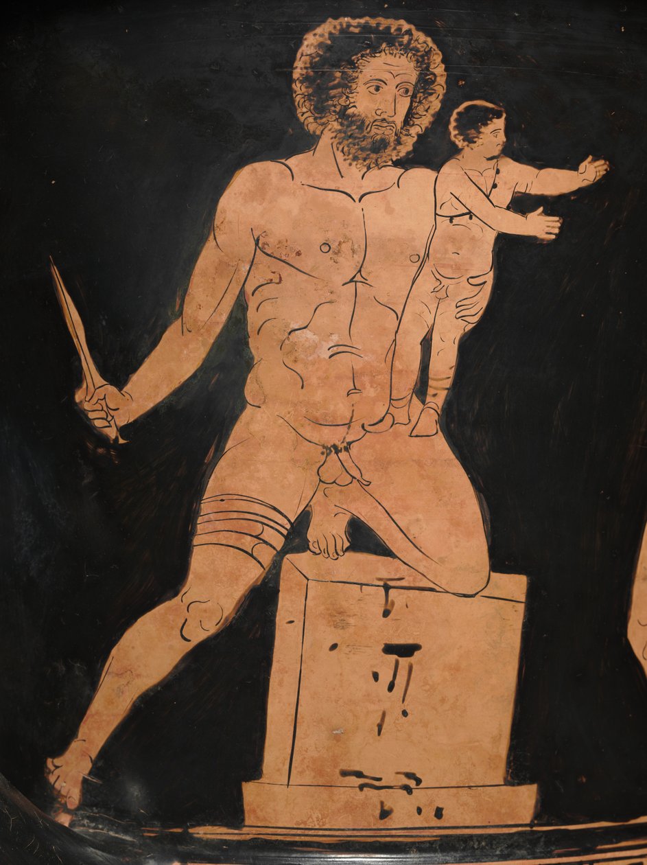 Detail eines lukianischen Kelchkraters, ca. 400 v. Chr. von Policoro Painter