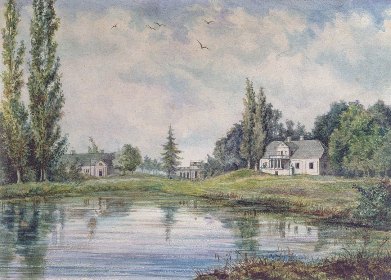 Geburtsort von Adam Bernard Mickiewicz (1798-1855) in Zaosie von Polish School
