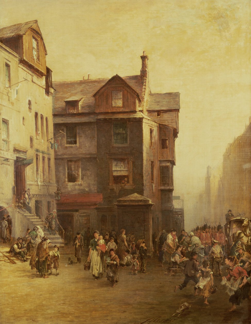 John Knoxs Haus, High Street, Edinburgh, 1885 von Pollok Sinclair Nisbet