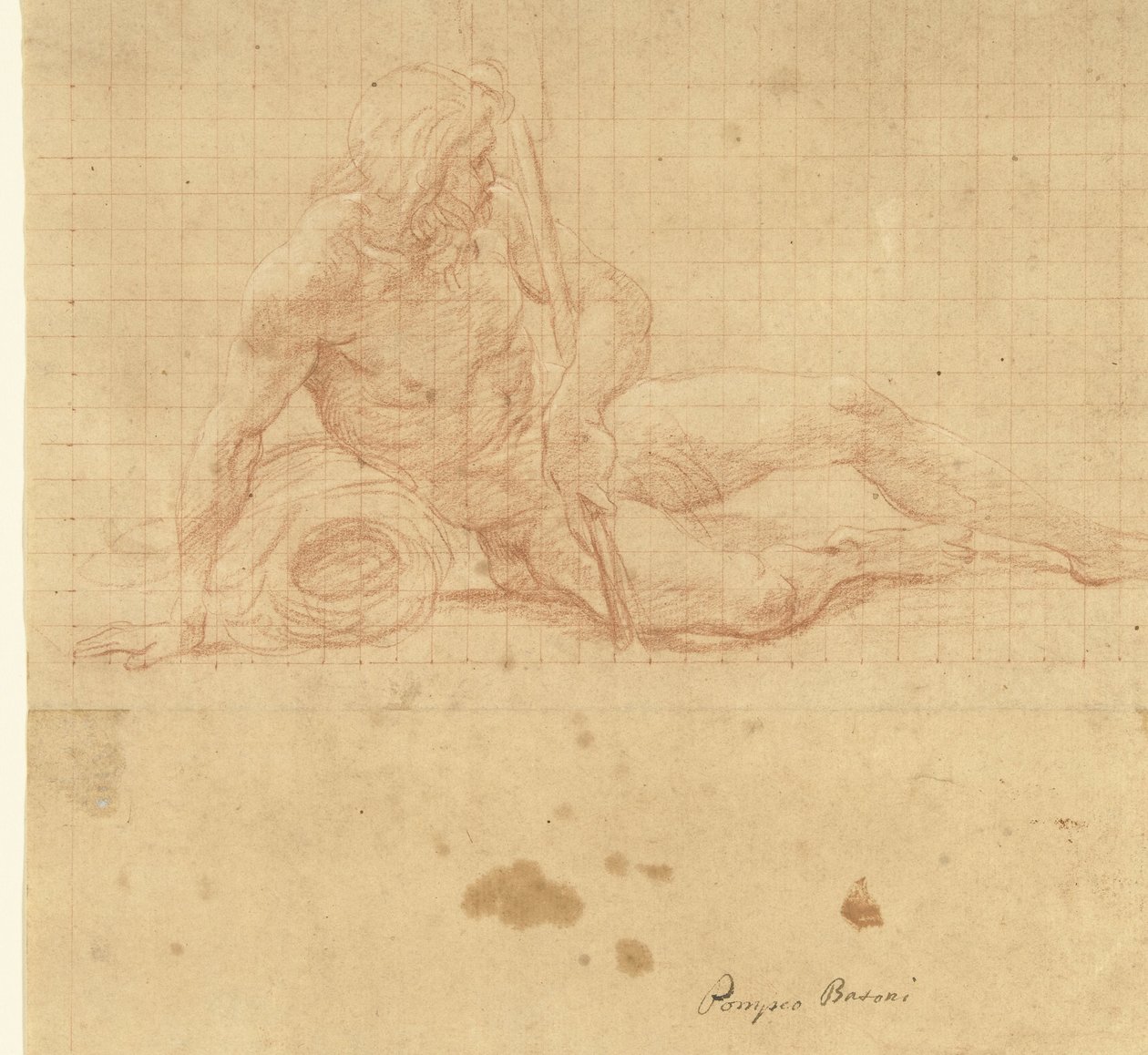 Liegender Flussgott von Pompeo Batoni