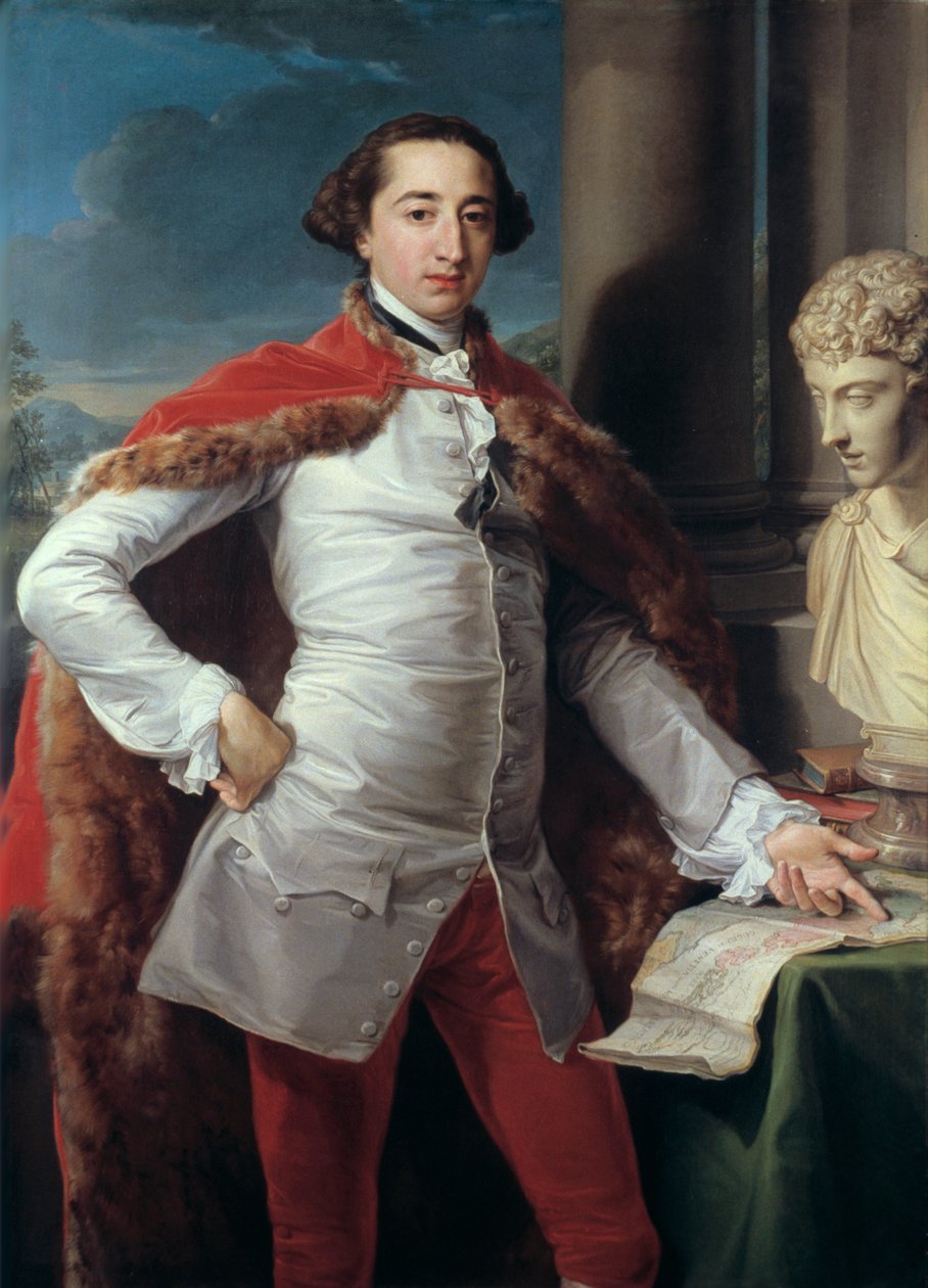 Porträt von Richard Milles, wahrscheinlich 1760er Jahre von Pompeo Batoni