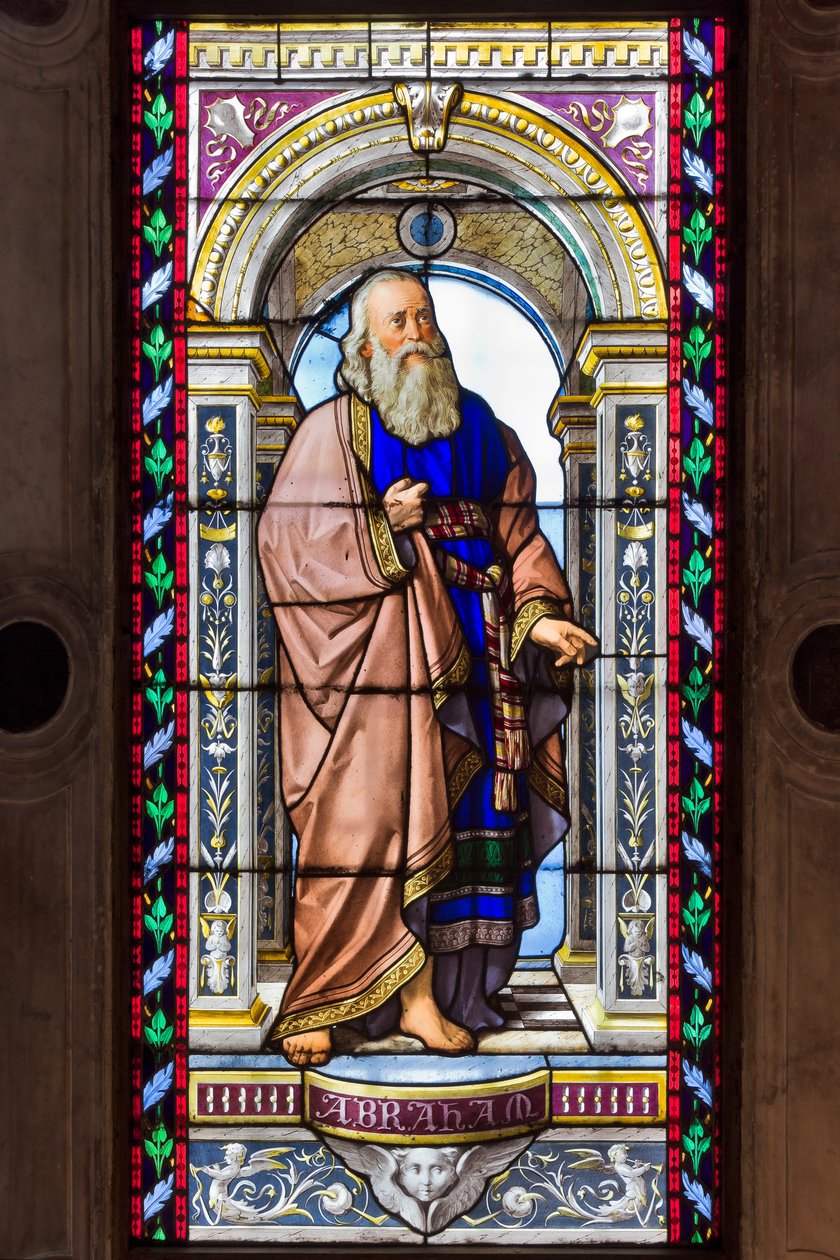 Genua, Duomo (St. Laurentius-Kathedrale), Kapelle des Hl. Johannes des Täufers: Glasfenster von Pompeo Bertini von Pompeo Bertini