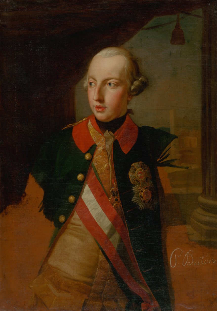 Porträt von Kaiser Joseph II. 1741-1790, 1769 von Pompeo Girolamo Batoni