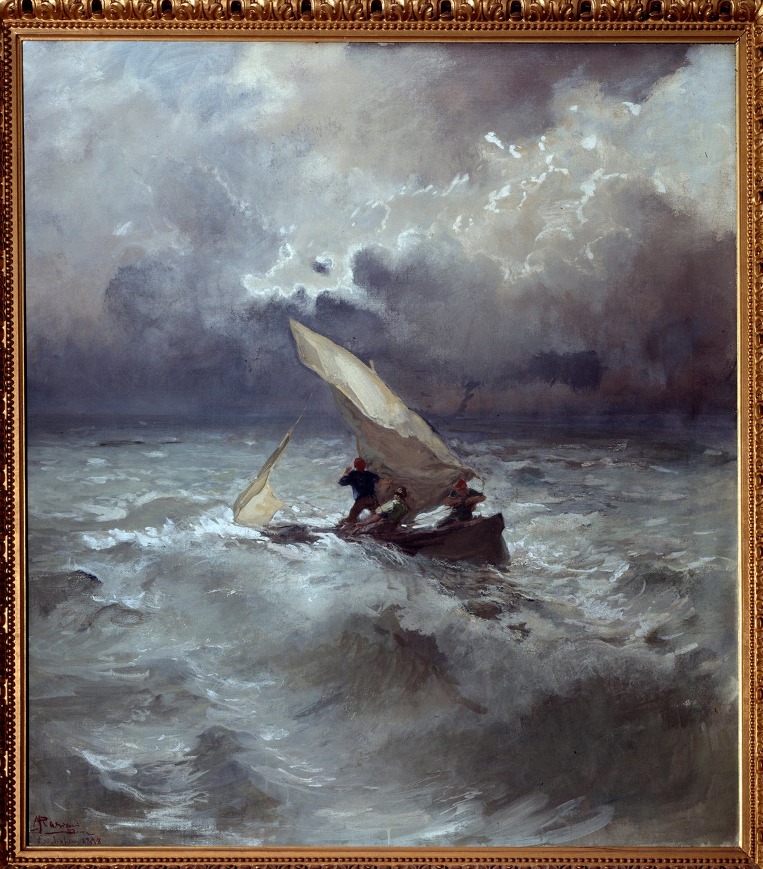 Sturm auf See von Pompeo Mariani